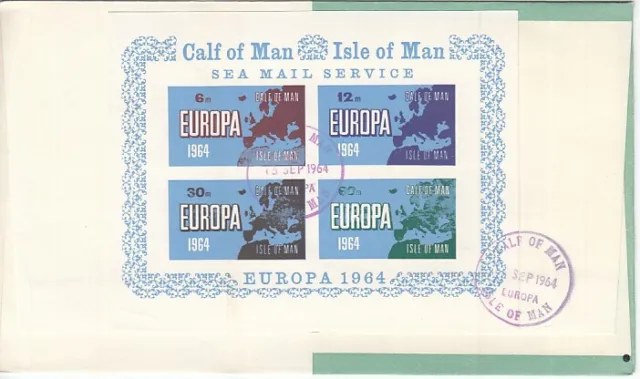 Cinderella Calf Of Man Europe 1964 Block FDC