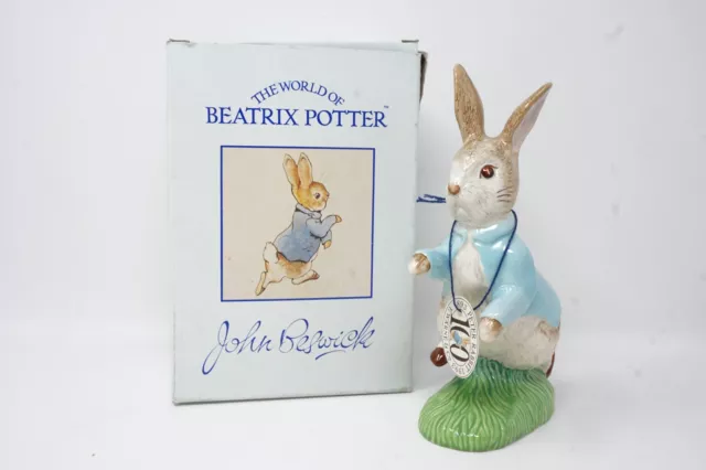 John Beswick Beatrix Potter 100 Year Peter Rabbit Figurine 7"
