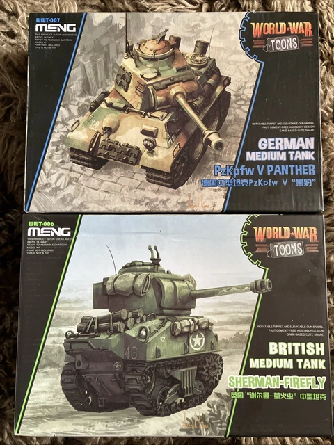 Meng Model WWT-007 – Kit Char Panther Pzkpf. V – Maquette Plastique à Assembler (Snap, Sans Colle)