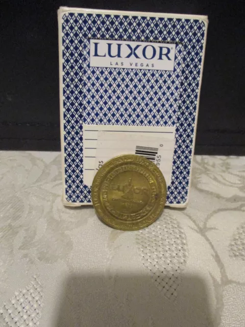 Playing Cards Luxor Casino Vintage Original Las Vegas and Casino Gaming Token