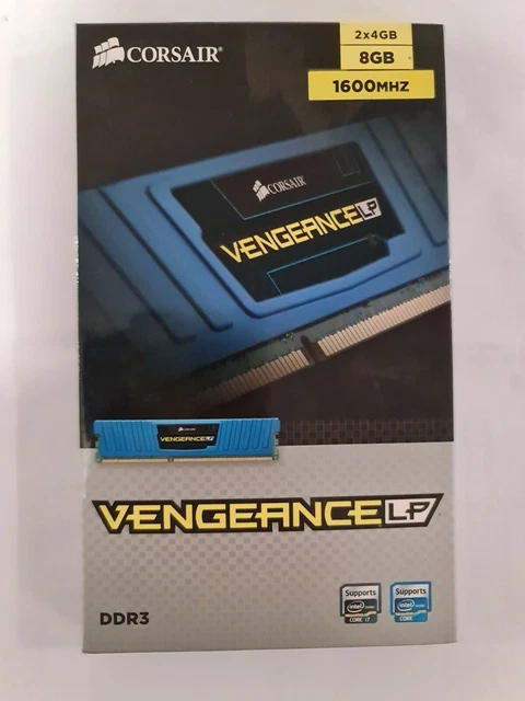 Kit RAM 16Go (2x8Go) DDR3 Corsair Vengeance - 1866 MHz, CAS 9 - Noir, Reconditionné Et Testé - Réf. CMZ16GX3M2A1866C9
