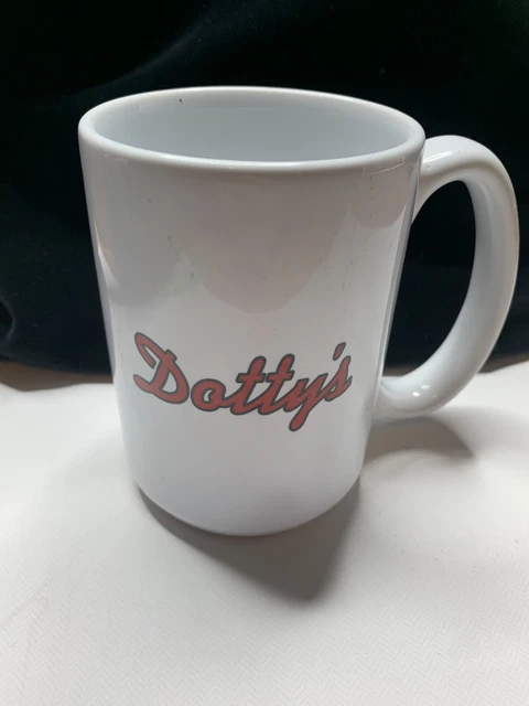 Merry Christmas Dotty’s Casino Coffee Mug White Red Las Vegas