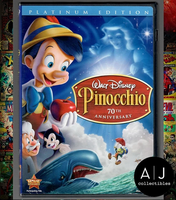 Pinocchio (DVD 2-Disc Set, Platinum Edition, 70th Anniversary, 2009)