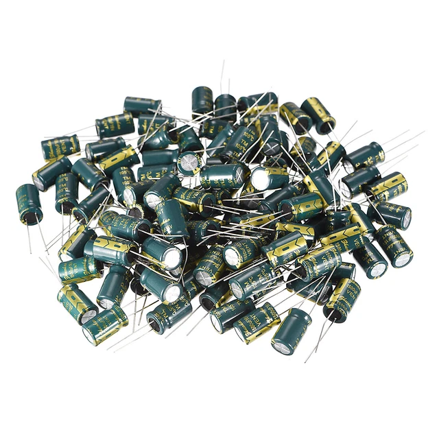 100pcs condensateur électrolytique alu faible ESR 1500UF 16V 105°C 3000H 10x17mm