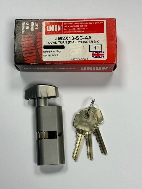 Union 2X13 Chiave ovale e cilindro girevole SC AA (J2X13-SC-AA)