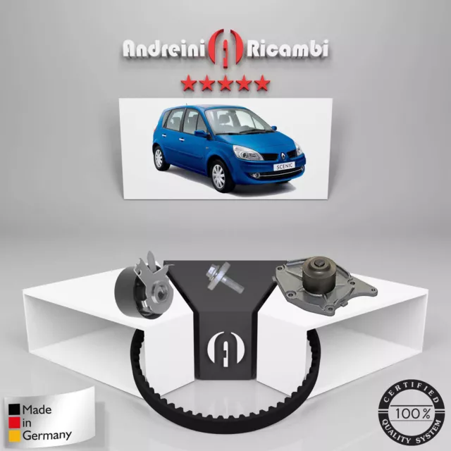 Kit Distribuzione + Pompa Acqua Renault Scenic Ii 1.5 Dci 74Kw 101Cv 2009 ->