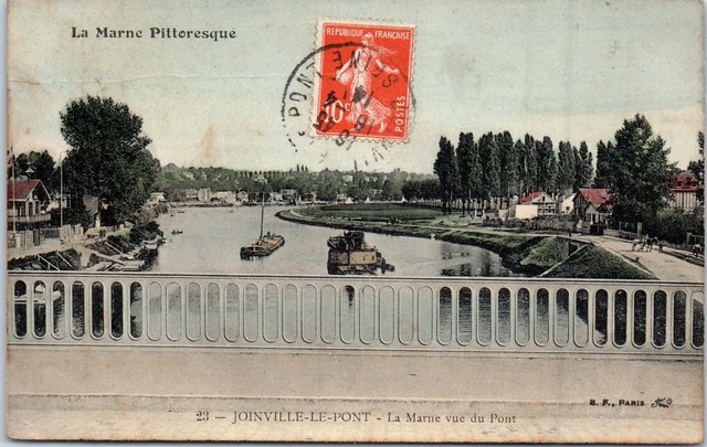 94 JOINVILLE LE PONT - la Marne vue du pont