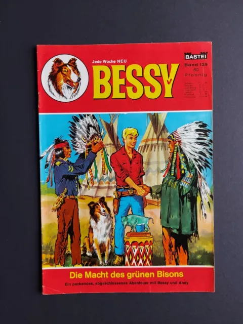 BASTEI COMICS / BESSY Nr. 129 / Top Zustand / Z1-2 ( mit Verbrecherjagd Spiel)