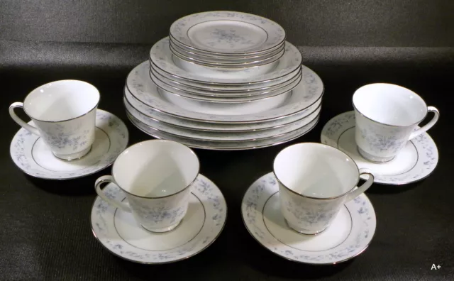 20 pcs CAROLYN CONTEMPORY FINE CHINA by NORITAKE ~ 4 X 5 Piece Place Settings