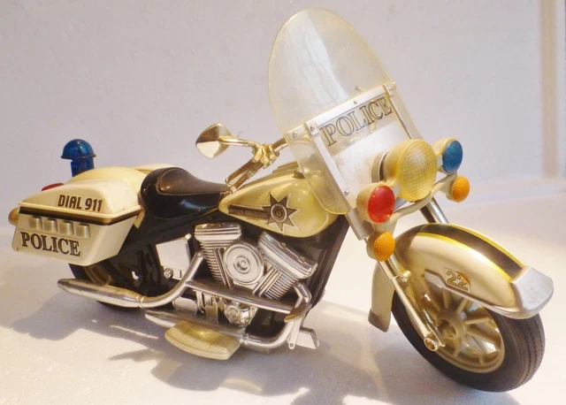 Kit Polistil Harley Davidson Police - Moto 1/15 - Métal Et Plastique - Vintage