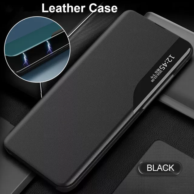 For Samsung S20 FE Ultra S10 Lite S9+ S8+ S7 Smart View Leather Flip Case Cover
