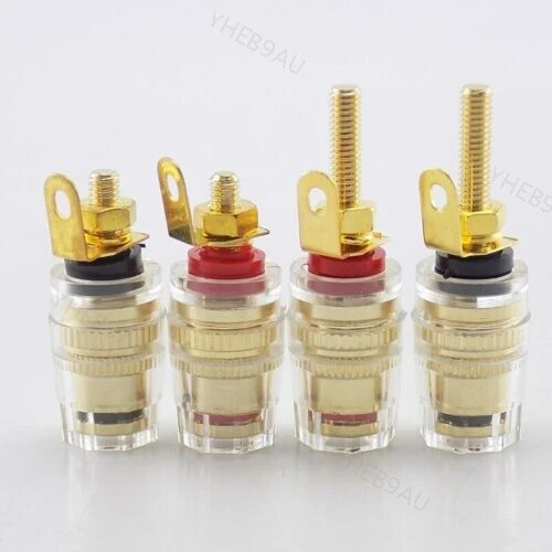 4mm Amplifier Speaker Terminal Binding Post Banana Plug Jack audio Connector 16H