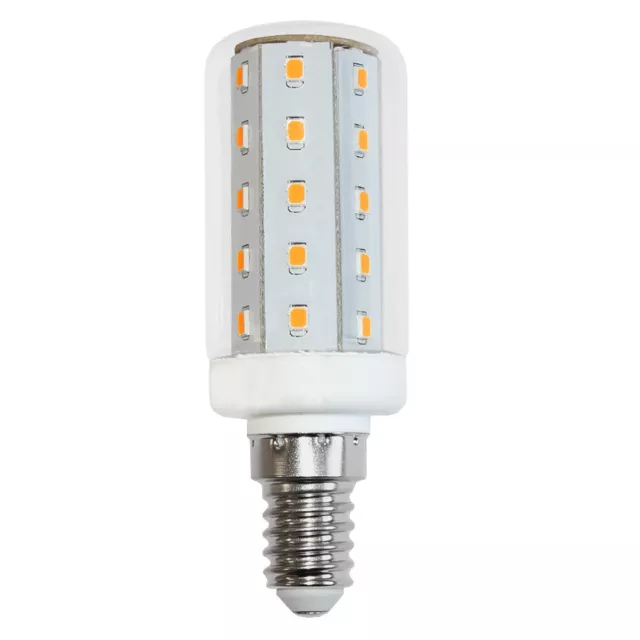 6 x LED Leuchtmittel Röhre 4W E14 Corn 3000K warmweiß T30x88mm Sparlampe Röhren