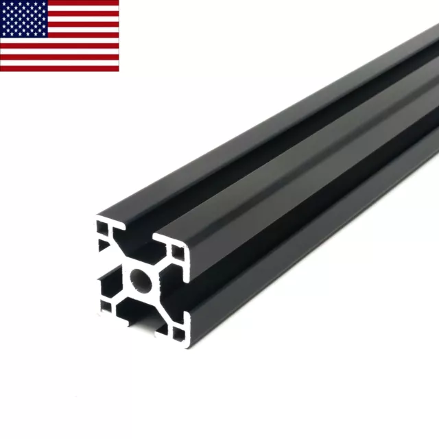 Black 3030 30mmx30mm Aluminum T-Slot Aluminum Extrusion - 1200 mm CNC 3D Printer