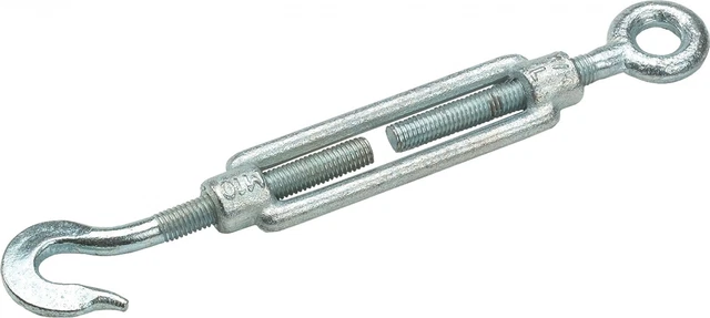 Dispositif de Serrage M12 Tendeur Corde Vis Civière Crochets Oeillet Galvanisé