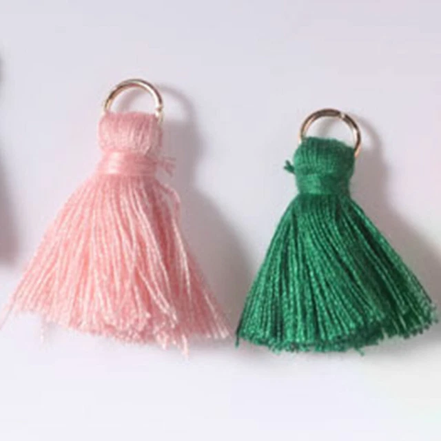20pcs Necklace Curtains Accessories Mini Tassel Sewing DIY Keychain Trim Fringe