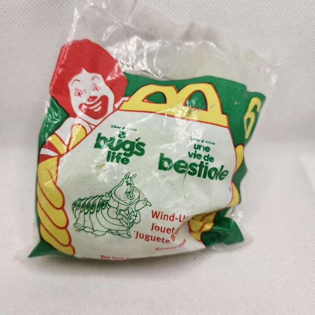 McDonald's 1998 A Bug's Life Heimlich Wind Up Toy #6 Happy Meal Toy NIP
