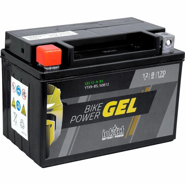 YTX9-BS Batterie Au Gel IntAct Pour Kymco MXU 50REVERSE Quad 2013 - 170 Ah