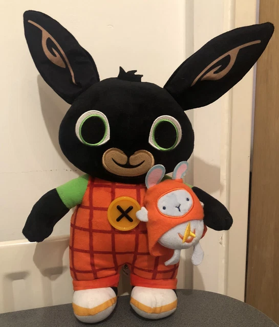 CBEEBIES 14” LIGHT Up And Talking Bing and Hoppity Voosh Soft Plush Toy