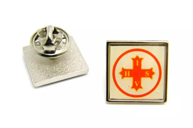 Red Cross Of Constantine Mason Badge Masonic Lapel Pin Gift Silver