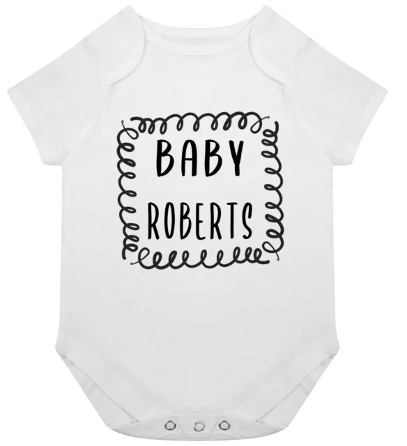 Personalizable Roberts Pelele Nombre Apellido Regalo Recién Nacido Familia Clan