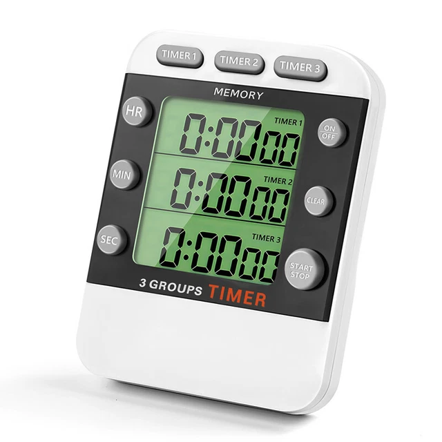 Timer Digitale Brannan – Conto Alla Rovescia 59:59 – Sottile, Tascabile, Con Batteria Inclusa – Per Cucina, Forno, Allenamento