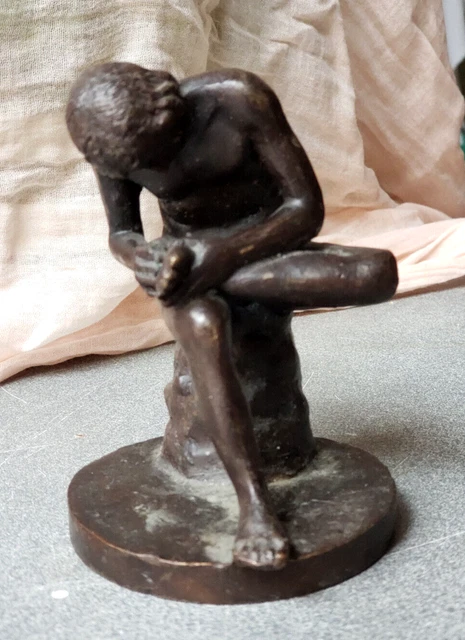 Spinario ou le tireur d'épine, bronze d'après l'Antique, XIX