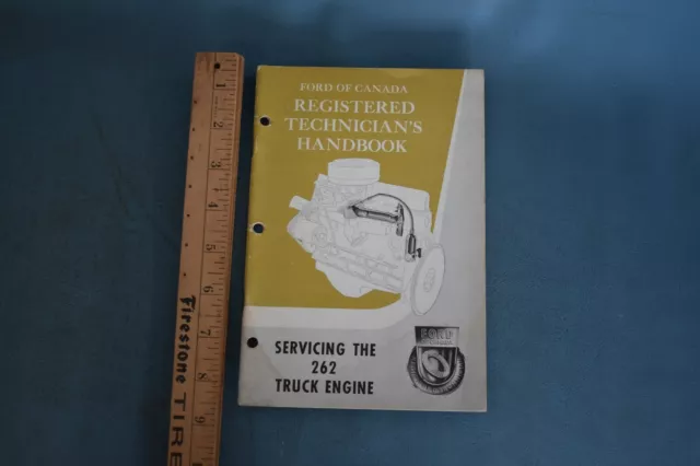 1961 Ford 262 Truck Engine Service Repair Mechanics Handbook Training Manual