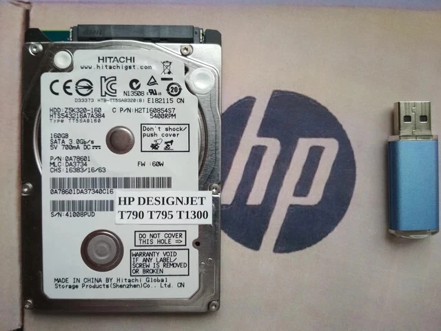 HP CH538-67075 Hard Drive W/ Firmware For DesignJet T770 T1200 Plotters – CH538-67007-847523