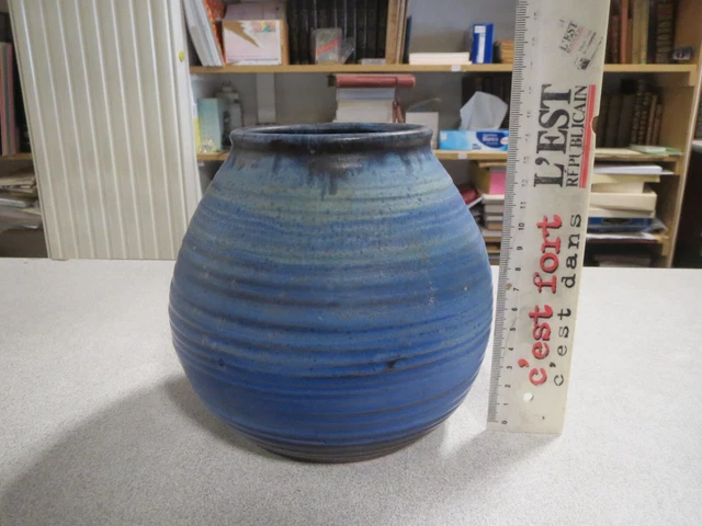 Vase En Céramique Signé Marc Delduc - Années 50/60 - Déco Raffinée Vintage - Bon état