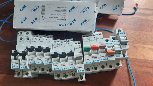 EATON RCBO kommerziell Industrial 10kA B6 C6 B10 B16 B32 Amp schön gebraucht gute Ordnung