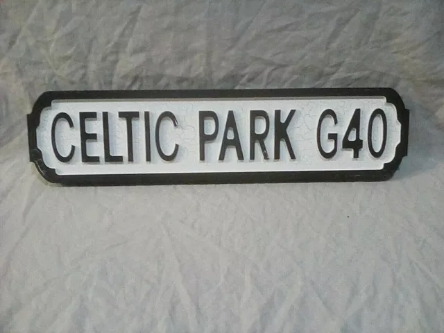 CELTIC PARK G40 football sign. Great gift for CELTIC fans. Wholesale discounts.