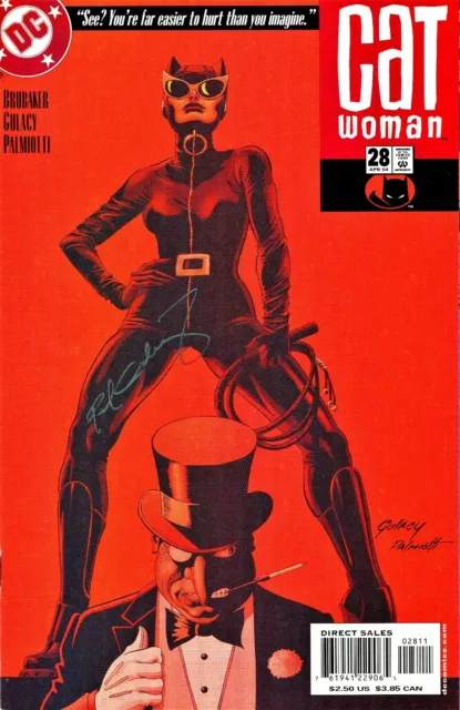 Catwoman #28 Penguin Signed By Artist Paul Gulacy