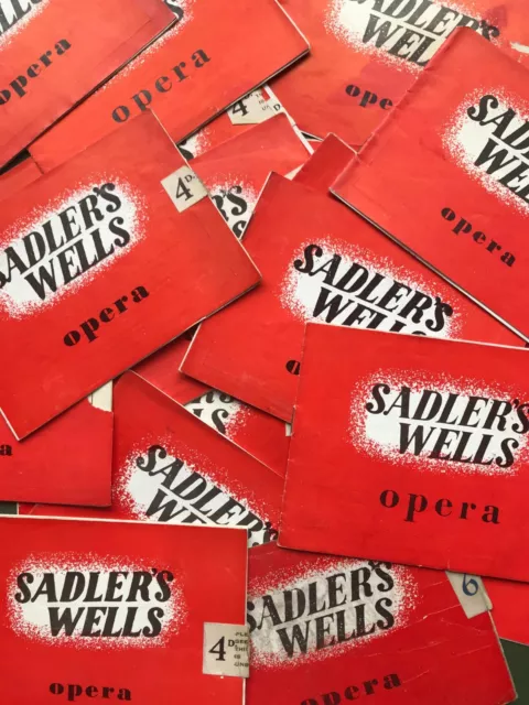 Restposten Sadler's Wells Opera Ende der 1940er Jahre Programme x 19 La Boheme Rigoletto