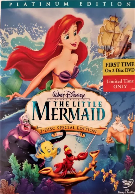The Little Mermaid (DVD, 2006, 2-Disc Special Edition - Platinum Edition) NEW