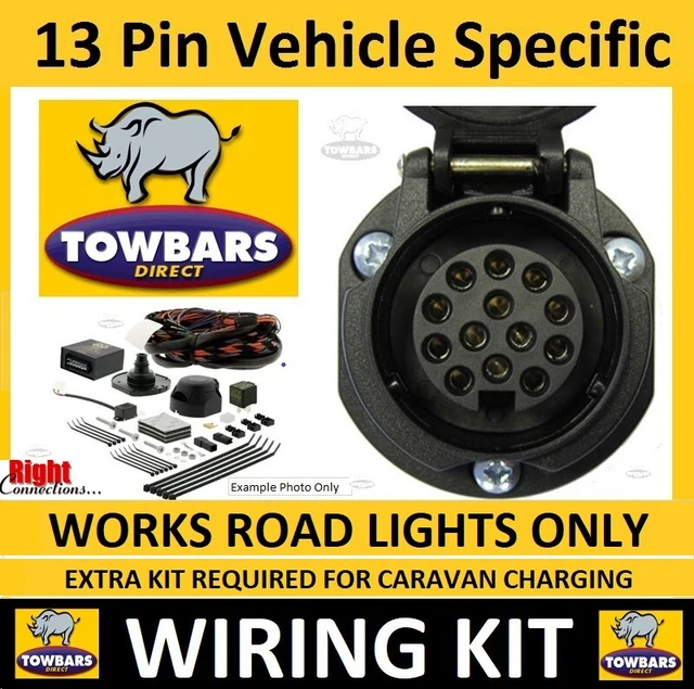 13 PIN TOWBAR Dedicated Wiring Kit Nissan Navara D40 July 20052010