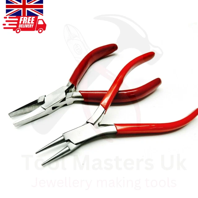 4 Pack Flat Nose Pliers With Smooth Jaw - 5 Inch Jewelry Making Pliers For Wire Wrapping & Beading - View #3