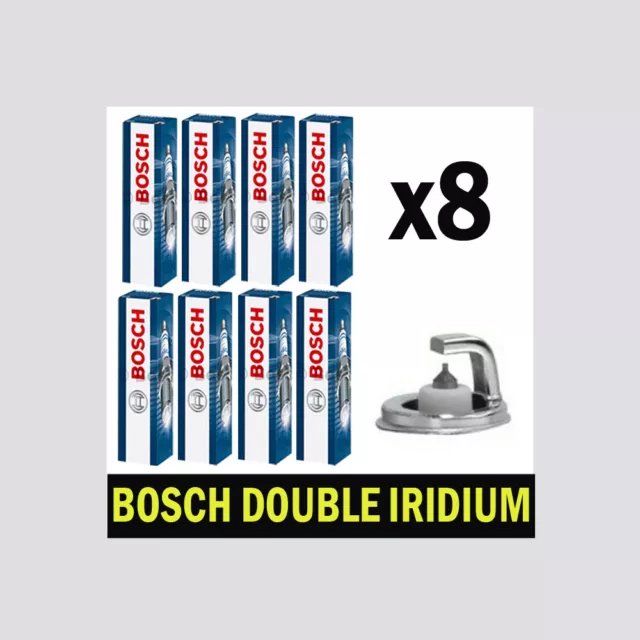 8x Bosch Iridium Spark Plugs for LEXUS SC II 4.3 01->10 430 UZZ40