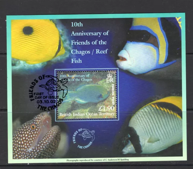British Indian Ocean Territory - 2002 Friends of the Chagos Mini Sheet Used