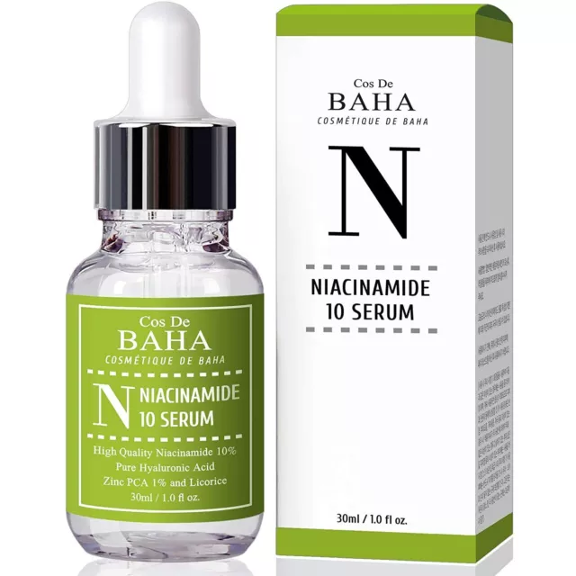 Cos De Baha Niacinamide 10% + Zinc PCA 1% Serum for Face Pore Reducer (30ml)