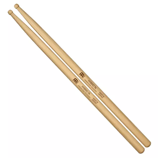 Meinl Hybrid 7A Wood Tip Hickory Drumsticks