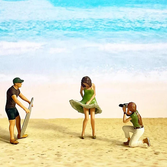 FIGURINE DE TOURNAGE de plage, Mini figurine de personnes pour décor de FIGURINE DE TOURNAGE de plage, Mini figurine de personnes pour décor de