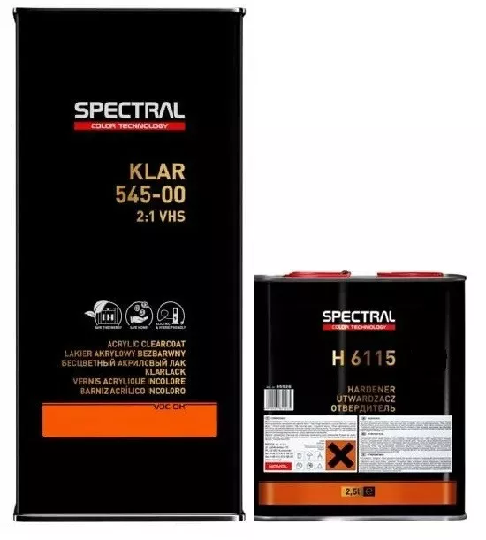 NOVOL SPECTRAL 545-00 Premium Clear VHS Clearcoat - FAST HARDENER