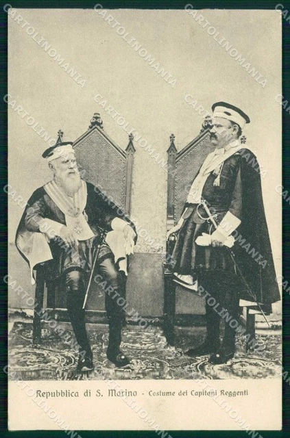 San Marino Città Capitani Reggenti Costumi cartolina RT1091