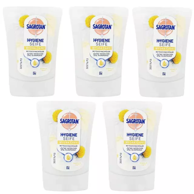 5x Sagrotan Handseife Nachfüller Für No-Touch Kamilleduft 250ml