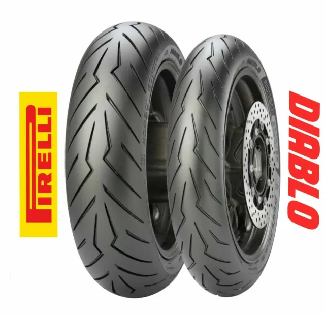 Kymco Ak 550 2017 Pneus diablo ROSSO SCOOTER Pirelli 120/70-R-15 160/60-R-15