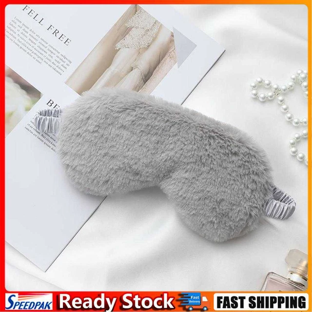Imitated Silk Sleep Eye Mask Sleeping Eyeshade Portable Travel Rest (Grey)