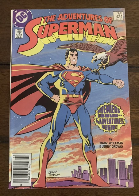 DC Comics The Adventures of Superman #424 VF Wolfman Ordway Classic Cover