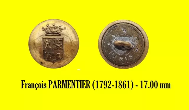 BOUTON DE LIVREE - François PARMENTIER (1792-1861) - 17.00 mm