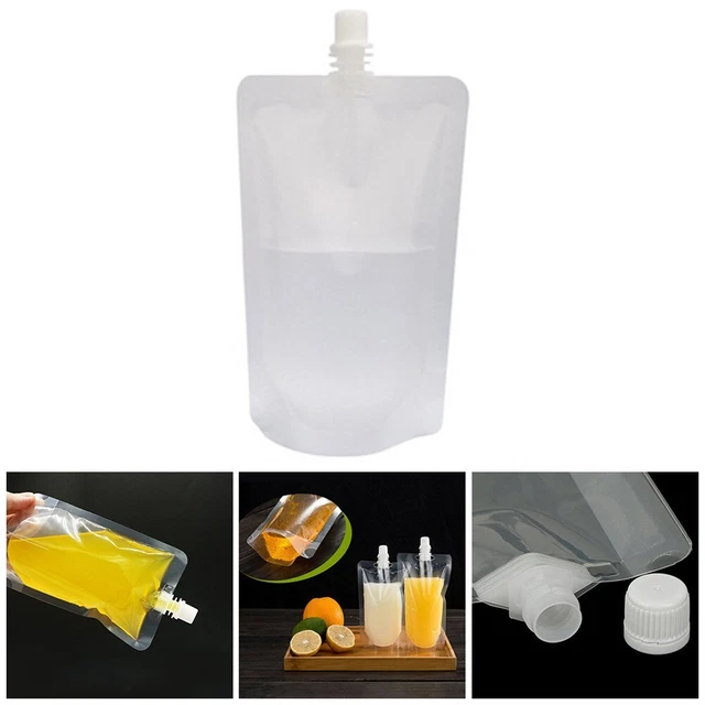 Borsa ugello liquido monouso 10 pz resistente alle perdite e durevole per bevand